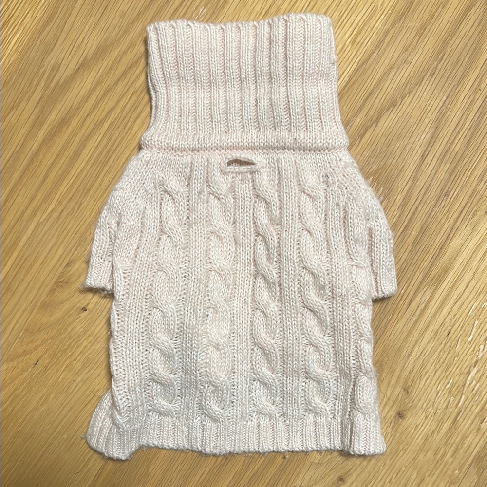 Cable Knit Dog Sweater